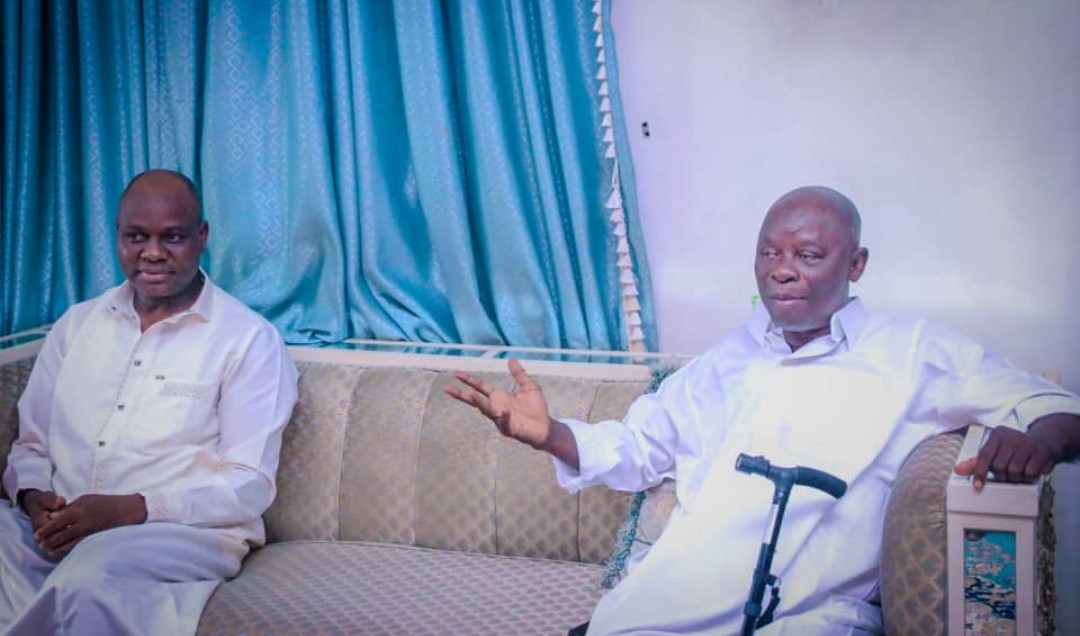 Nasarawa State House of Assembly Speaker, Rt. Hon. Danladi Jatau and his predecessor, Rt. Hon. Ibrahim Balarabe Abdullahi