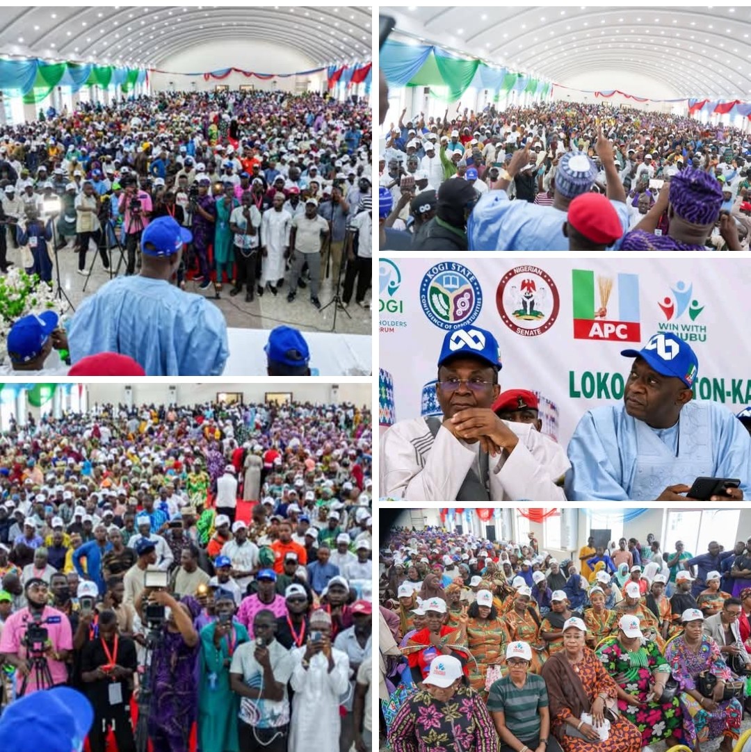 Senator Sunday Karimi speaking on constituency projects and scholarships in Lokoja