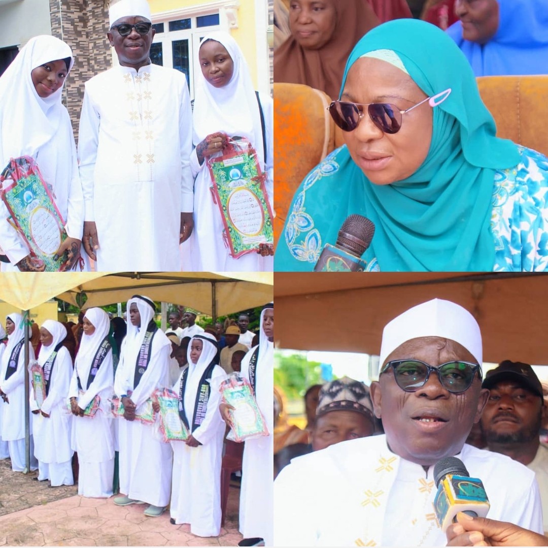 Nasarawa Chief Judge Aisha Ahmed Aliyu and Balarabe Abdullahi at Qur’anic graduation
