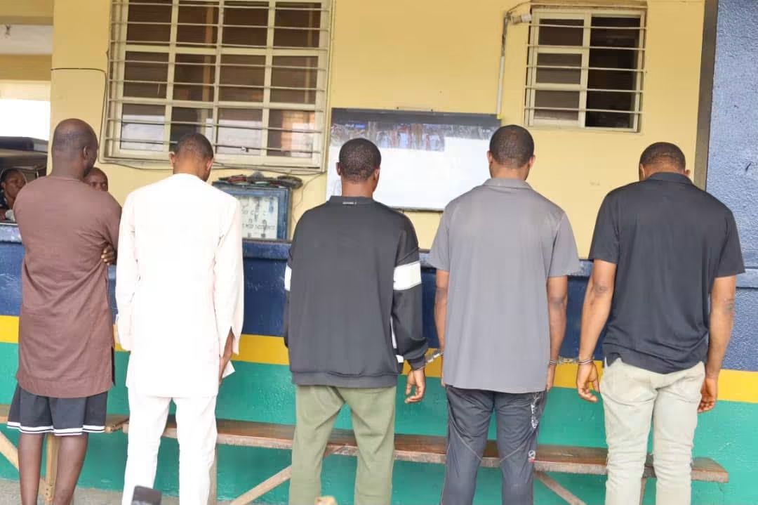 Suspects in police custody