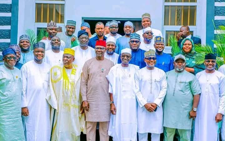Governor Abdullahi Sule, Senator Ahmed Aliyu Wadada and Dr. Musa Muhammed Maikaya and other APC stakeholders