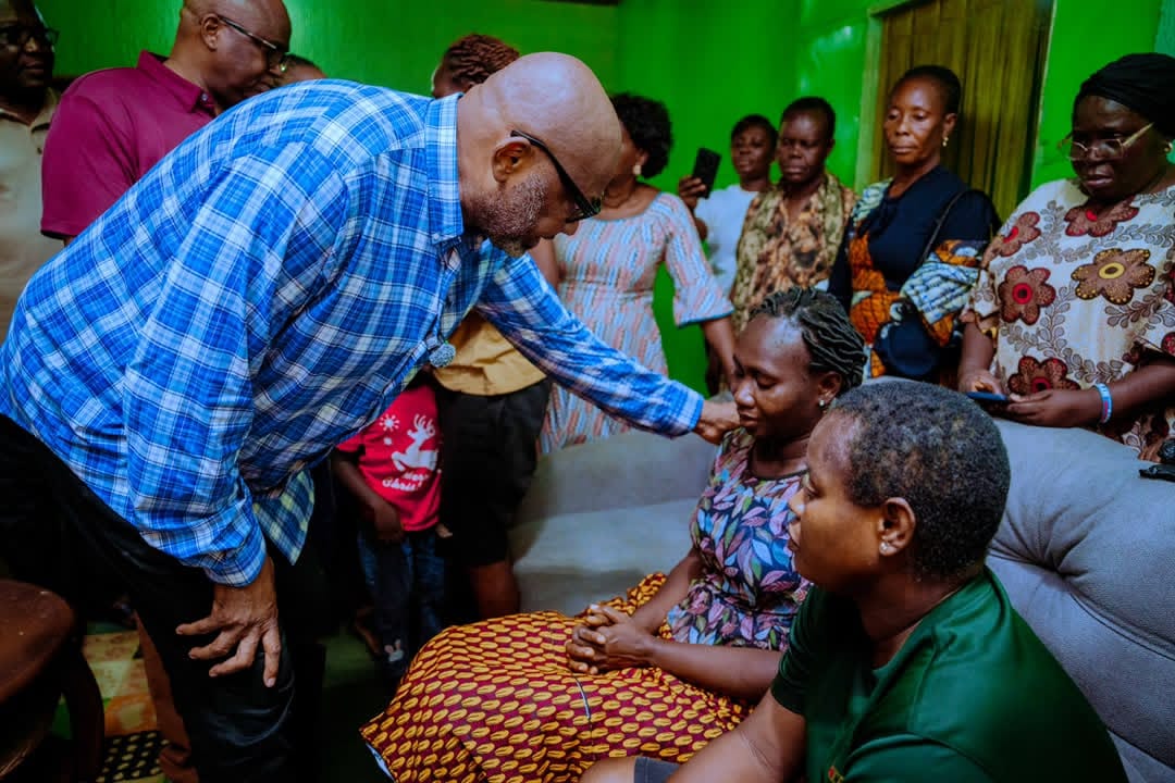 Secretary to the Delta State Government, Dr. Kingsley Emu, visited the family of late Mr. Unity Adeda