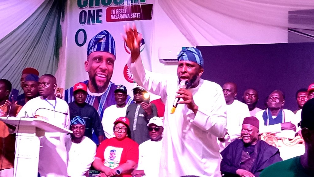 Hon. Jonathan Gaza, during his endorsement by the Karu stakeholders on Saturday.