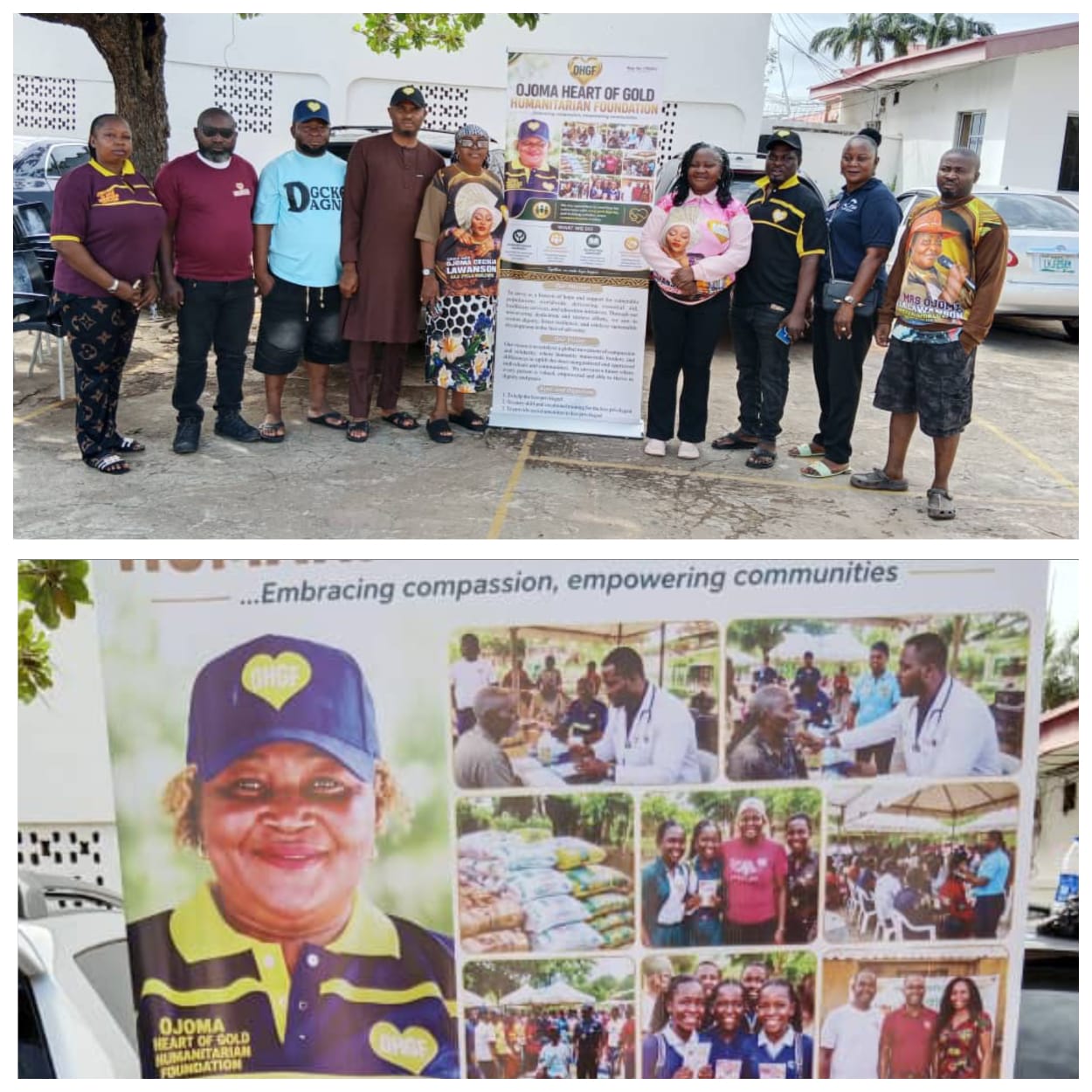 Chief Mrs Ojoma Cecilia speaks on humanitarian intervention in Olamaboro