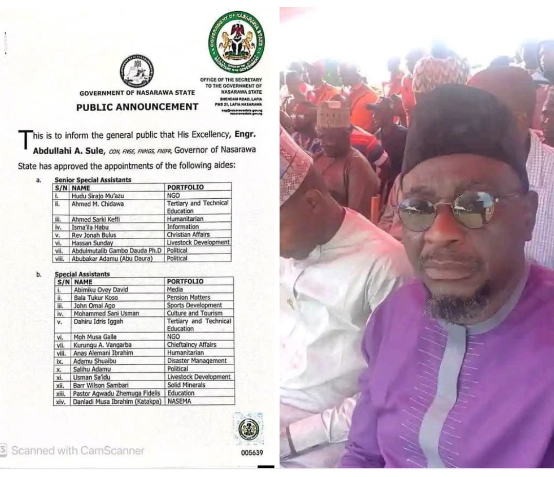 Adamu Abubakar Toto Abu Daura who declined appointment as SSA Political to Governor Abdullahi Sule