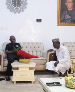 Former Speaker of Nasarawa State House of Assembly, Rt. Hon. Ibrahim Balarabe Abdullahi and Hon Muhammed Muntaka, the House of Assembly candidate for Umaisha/Ugya State Constituency 