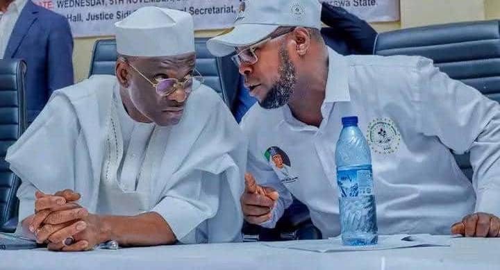 Senator Ahmed Aliyu Wadada and Convener of Wadada Youth Coalition, Comrade Jaafar Muhammed Loko