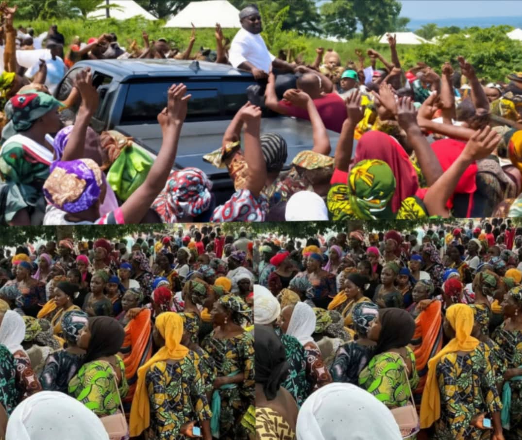 SDP Kogi East senatorial candidate Idris HK receives supporters during his visit to Kogi East ahead of the 2027 elections.