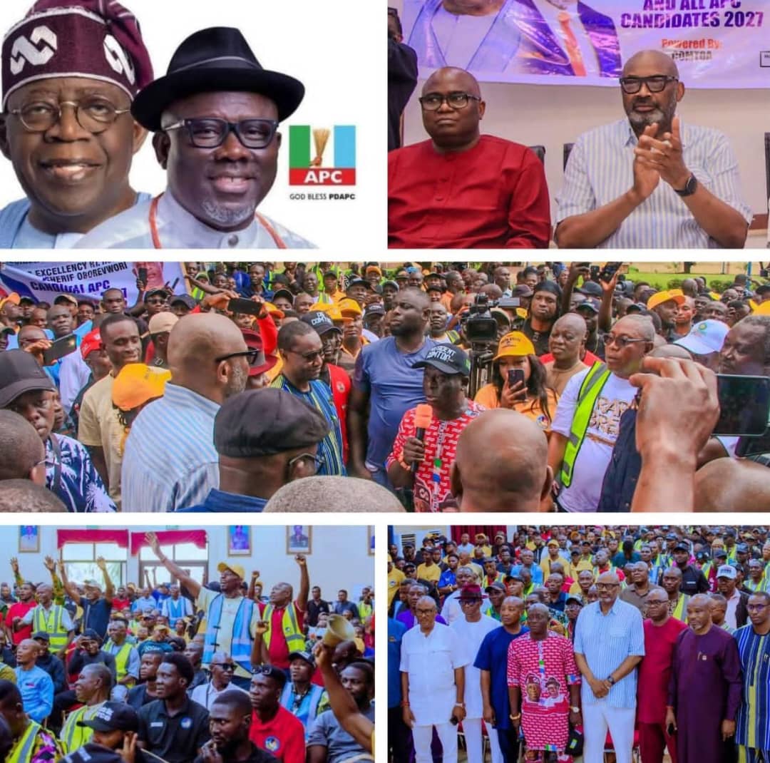 COMTOA leaders during a solidarity visit to the Delta State Government House in Asaba ahead of the 2027 general elections.