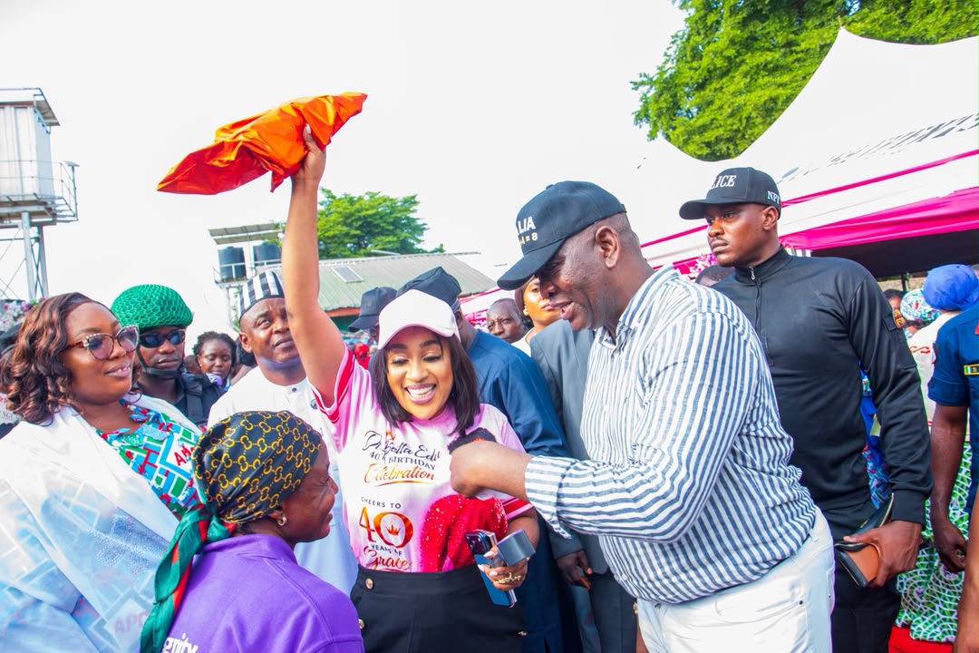 Dr Betta Edu celebrates her 40th birthday with IDPs in Makurdi through livelihood support, scholarships and medical outreach.