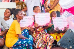 Dr Betta Edu celebrates her 40th birthday with IDPs in Makurdi through livelihood support, scholarships and medical outreach.