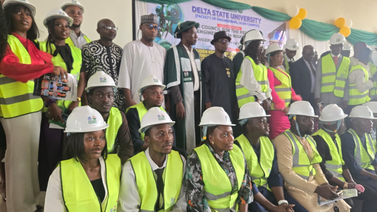 The maiden engineering oath-taking and induction ceremony for the 2024/2025 academic session at Delta State University, Oleh Campus, Delta State.